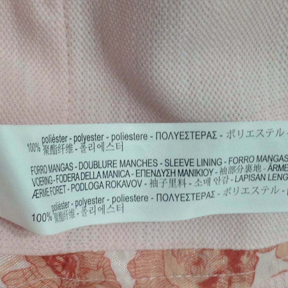 Zara Man Pink 2 Button Blazer New Size 38 - Picture 8 of 9